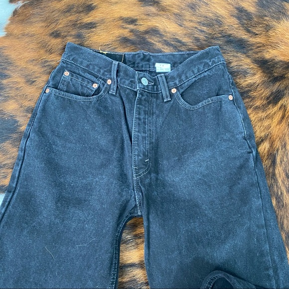 Levi's Vintage 512 Tapered Leg Slim Fit Jeans Blk - Picture 7 of 15